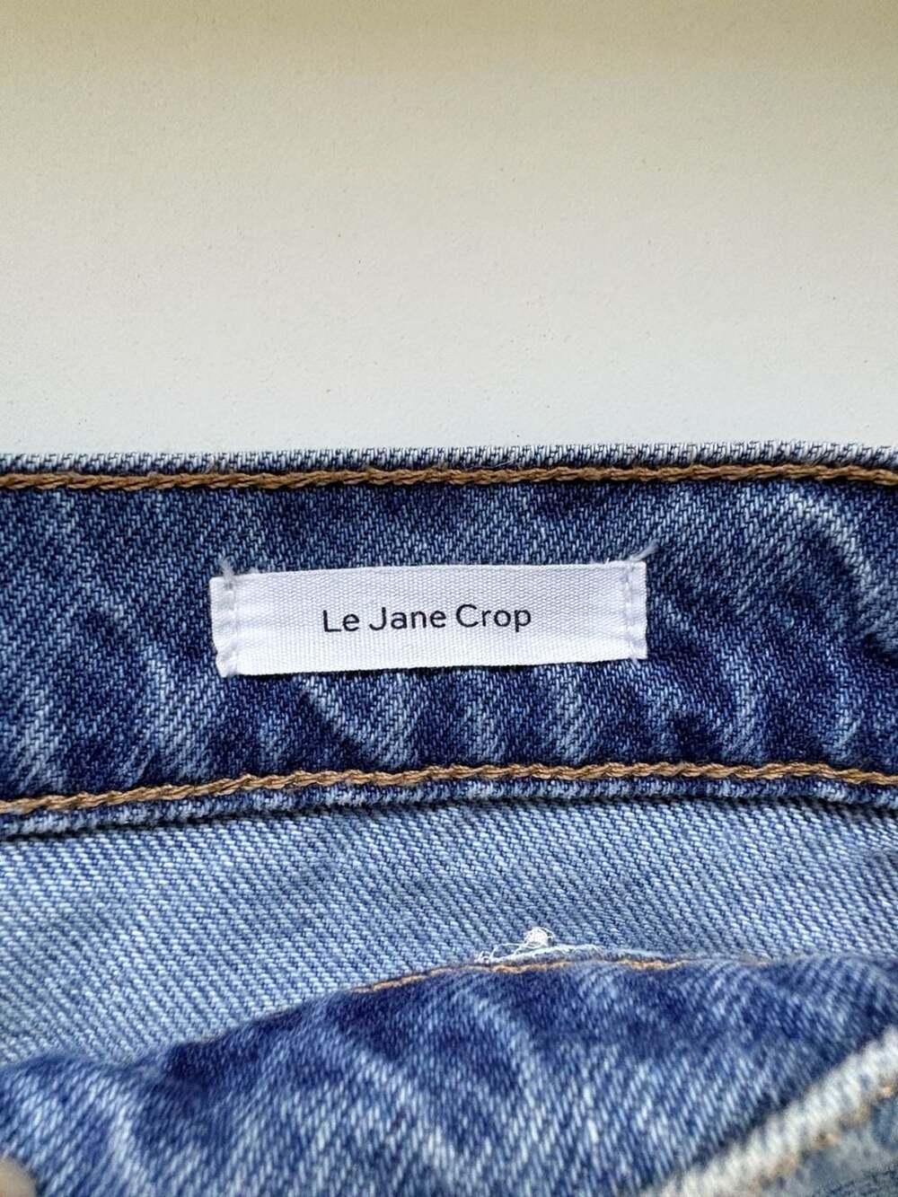FRAME Le Jane Crop High-Rise Straight Leg Jeans Ladies Size 27/US 4 - Picture 3 of 12
